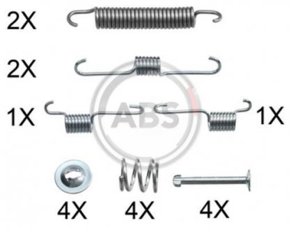 Комплектующие колодок дискового тормоза A.B.S. 0012Q (фото 1)