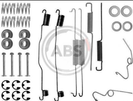 Монтажный набор тормозных колодок A.B.S. 0624Q (фото 1)