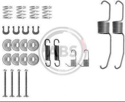 Монтажный набор тормозных колодок A.B.S. 0637Q (фото 1)