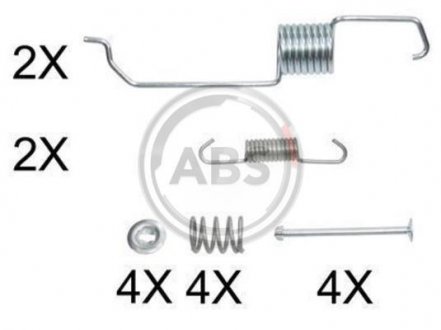 Монтажний набір гальмівних колодок A.B.S. 0825Q (фото 1)