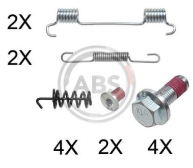Комплект приладдя, колодка стоянкового гальма A.B.S. 0878Q