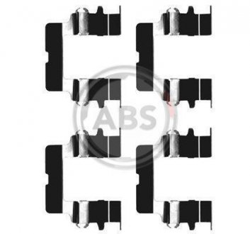 Комплектующие, колодки дискового тормоза A.B.S. 1161Q (фото 1)
