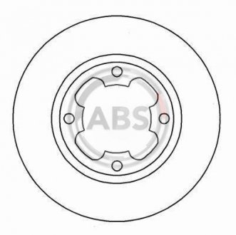 Тормозной диск A.B.S. 15653 (фото 1)