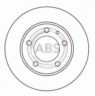 Тормозной диск A.B.S. 15769