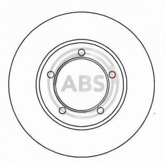 Тормозной диск A.B.S. 15843 (фото 1)