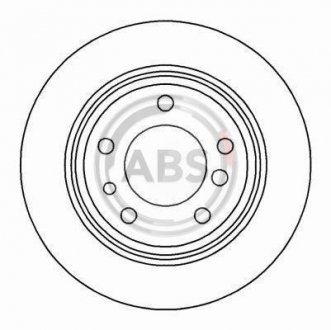 Тормозной диск A.B.S. 15872 (фото 1)