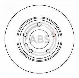 Тормозной диск A.B.S. 15873 (фото 1)