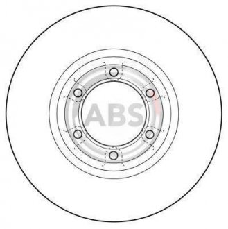 Гальмівний диск A.B.S. 16074 (фото 1)