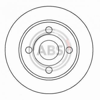 Тормозной диск A.B.S. 16123