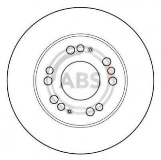 Тормозной диск A.B.S. 16501 (фото 1)