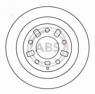 Тормозной диск A.B.S. 16523 (фото 1)