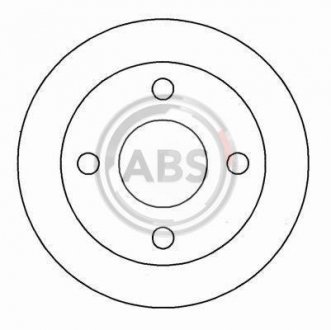 Тормозной диск A.B.S. 16529