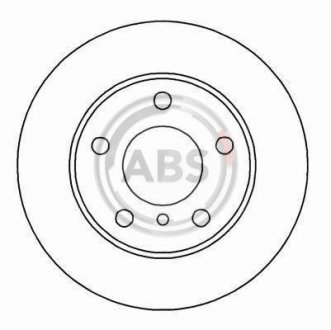 Тормозной диск A.B.S. 16567 (фото 1)