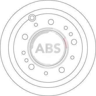 Тормозной диск задн. Prado/Macho/Land Cruiser/LX/Land Cruiser 98-08 A.B.S. 17174