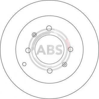 Гальмівний диск задн. Sonata/Optima/Matrix/Elantra/Sonata/Magentis/Optima 98- A.B.S. 17207
