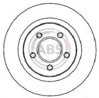 Тормозной диск A.B.S. 17265 (фото 1)