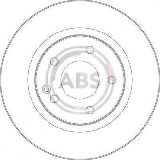 Тормозной диск пер. W168 99-05 A.B.S. 17365 (фото 1)