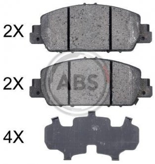 Тормозные колодки дисковые (1 к-т) A.B.S. 35014 (фото 1)