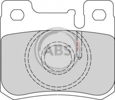 Комплект тормозных колодок, дисковый тормоз A.B.S. 36498/2 (фото 1)
