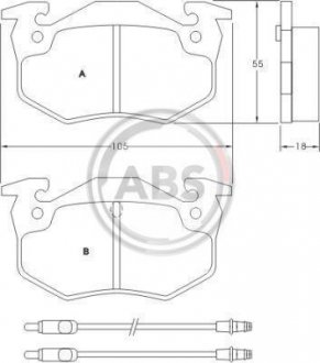 Тормозные колодки V6 (82-94) A.B.S. 36503