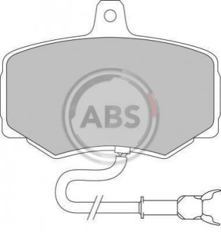 Тормозные колодки, дисковый тормоз (набор) A.B.S. 365681 (фото 1)