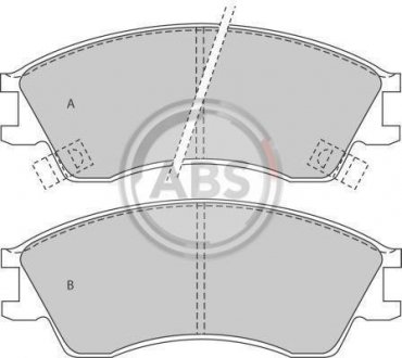 Гальмівні колодки, дискове гальмо (набір) A.B.S. 36738