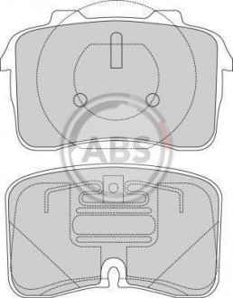 Тормозные колодки, дисковый тормоз (набор) A.B.S. 36813 (фото 1)