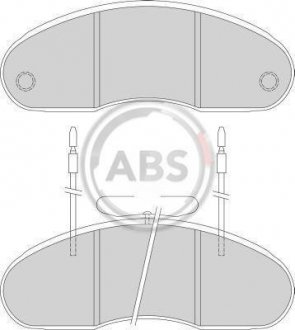 Тормозные колодки, дисковый тормоз (набор) A.B.S. 36877 (фото 1)