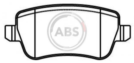Тормозные колодки дисковые (1 к-т) A.B.S. 37496 (фото 1)