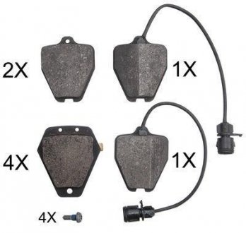 Комплект тормозных колодок, дисковый тормоз A.B.S. 37759 OE