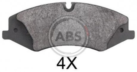 Тормозные колодки, дисковый тормоз (набор) A.B.S. 37803