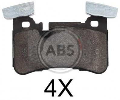 Комплект тормозных колодок, дисковый тормоз A.B.S. 37812 (фото 1)