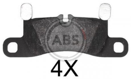 Комплект тормозных колодок, дисковый тормоз A.B.S. 37850