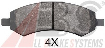Тормозные колодки, дисковый тормоз (набор) A.B.S. 37861 (фото 1)