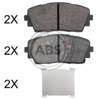 Комплект тормозных колодок, дисковый тормоз A.B.S. 37910 (фото 1)