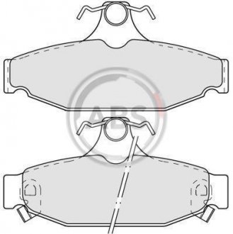 Тормозные колодки, дисковый тормоз (набор) A.B.S. 38413 (фото 1)