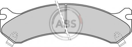 Тормозные колодки, дисковый тормоз (набор) A.B.S. 38784 (фото 1)