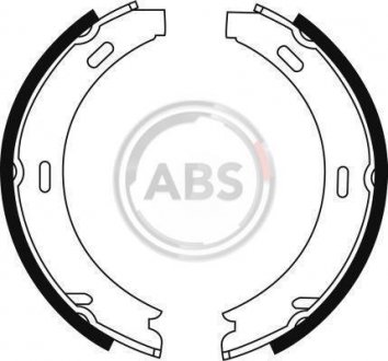 Комплект тормозных колодок, стояночная тормозная система A.B.S. 8902 (фото 1)