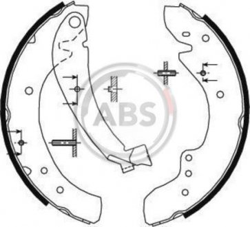 Гальмівні колодки (набір) A.B.S. 8934