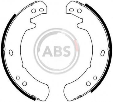 Тормозные колодки ручного тормоза A.B.S. 8955 (фото 1)