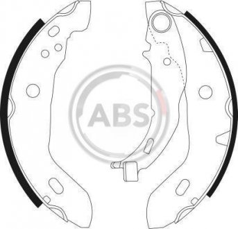 Комплект тормозных колодок A.B.S. 9041 (фото 1)