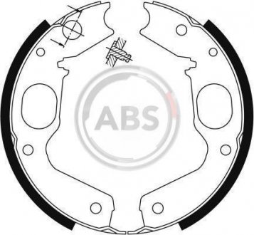 Комплект тормозных колодок, стояночная тормозная система A.B.S. 9115 (фото 1)