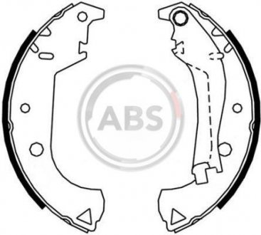 Комплект тормозных колодок A.B.S. 9119 (фото 1)