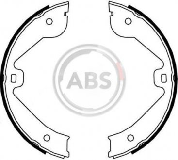 Комплект тормозных колодок, стояночная тормозная система A.B.S. 9177 (фото 1)