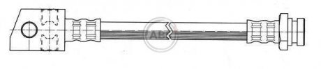 Шланг тормозной A.B.S. SL3606 (фото 1)