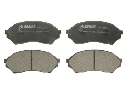 Комплект тормозных колодок, дисковый тормоз ABE C13045ABE (фото 1)