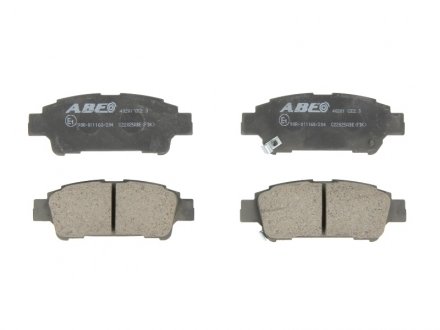 Комплект тормозных колодок, дисковый тормоз ABE C22025ABE (фото 1)