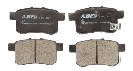Комплект тормозных колодок, дисковый тормоз ABE C24017ABE