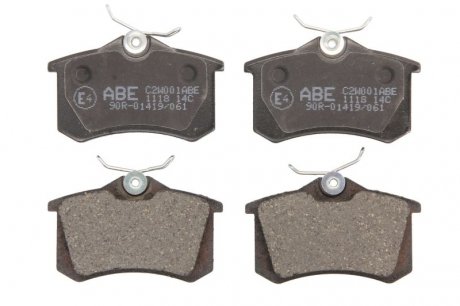 Комплект тормозных колодок, дисковый тормоз ABE C2W001ABE (фото 1)