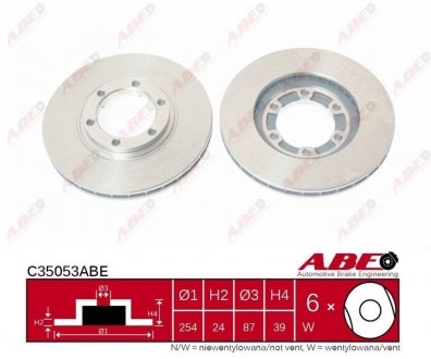 Диск тормозной ABE C35053ABE (фото 1)